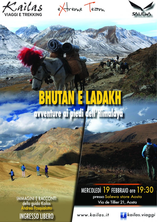 Aosta Salewa Bhutan e Ladakh 19feb20