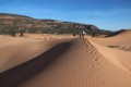 pink sand dunes