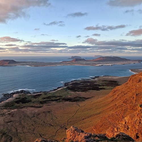 tramonto verso La Graciosa