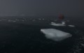 icebergs tra le nebbie
