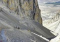 la discesa dal monte Embler