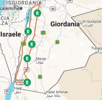 Giordania escursionistico