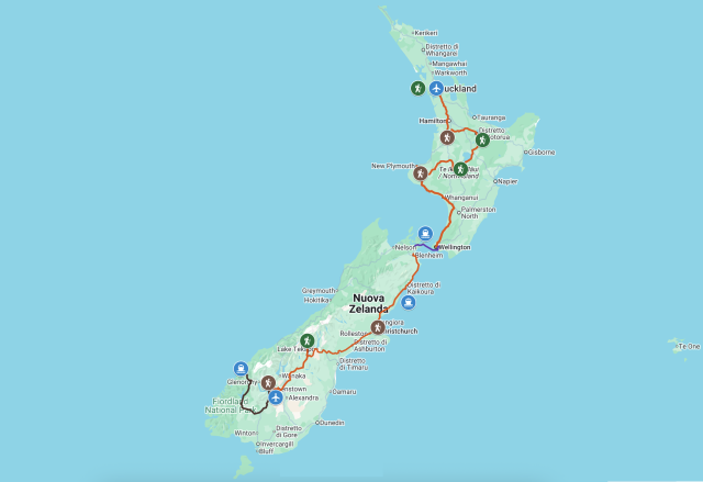 NZ da Nord a Sud 15gg