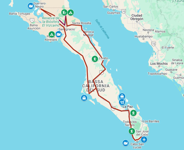 Baja California itinerario adventure