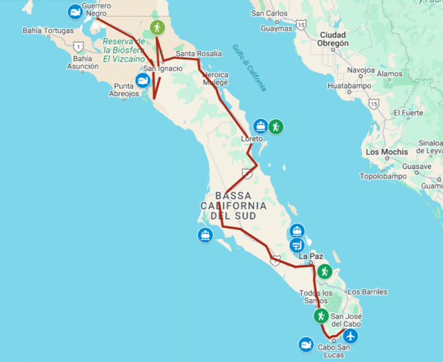 Baja California itinerario comfort